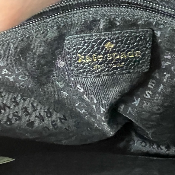 Kate Spade Shoulder Crossbody Black Pebbled Leather Bag - Picture 12 of 13